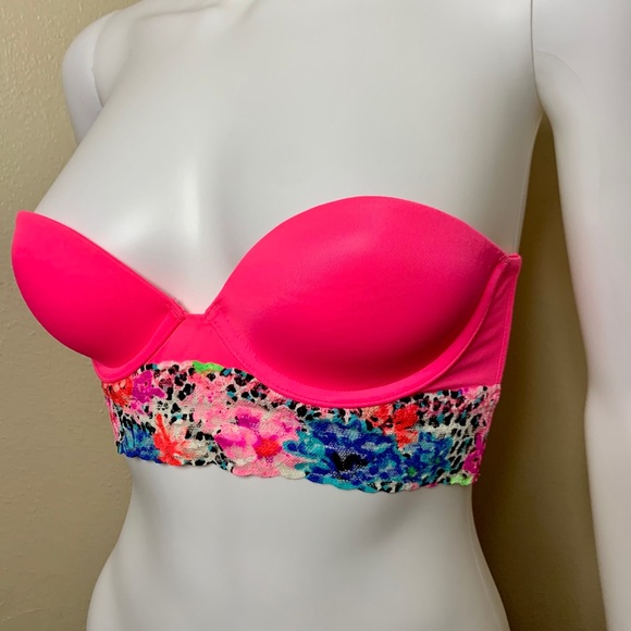 PINK Victoria’s Secret floral animal print bustier - Picture 2 of 7